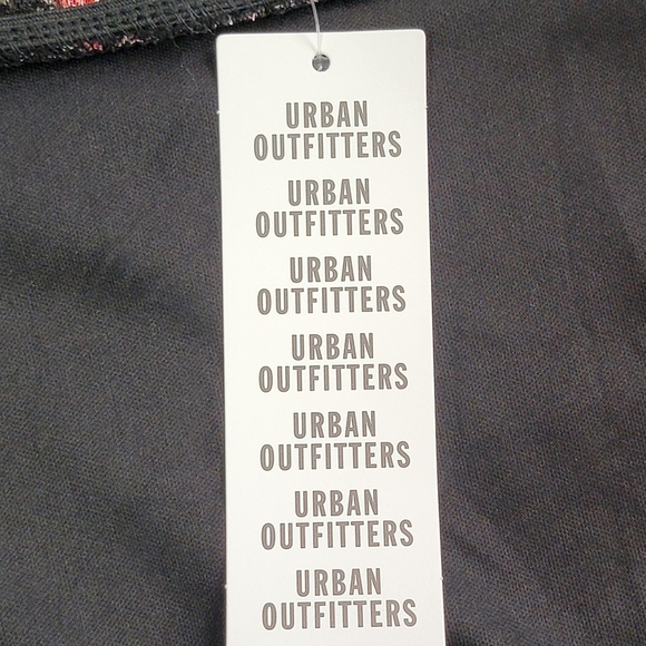 Urban Outfitters Black Pink Floral Y2K Grunge Fairy Coquette Mini Dress Sz L NEW - Picture 13 of 13